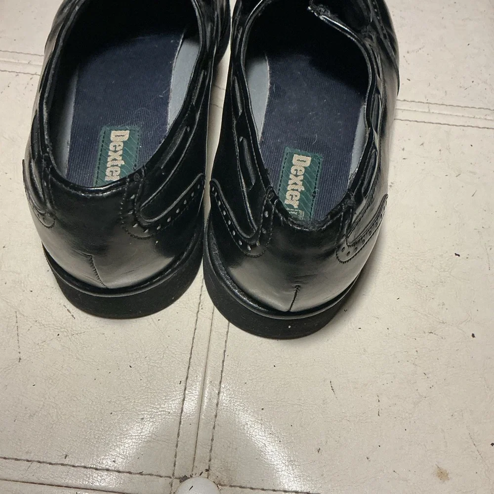 Dexter Black Leather Tassel Brogue Loafers